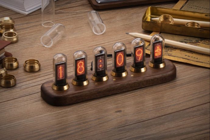 Retro-inspired nixie display with custom features lets you see the time, weather, stock prices, or your TikTok followers