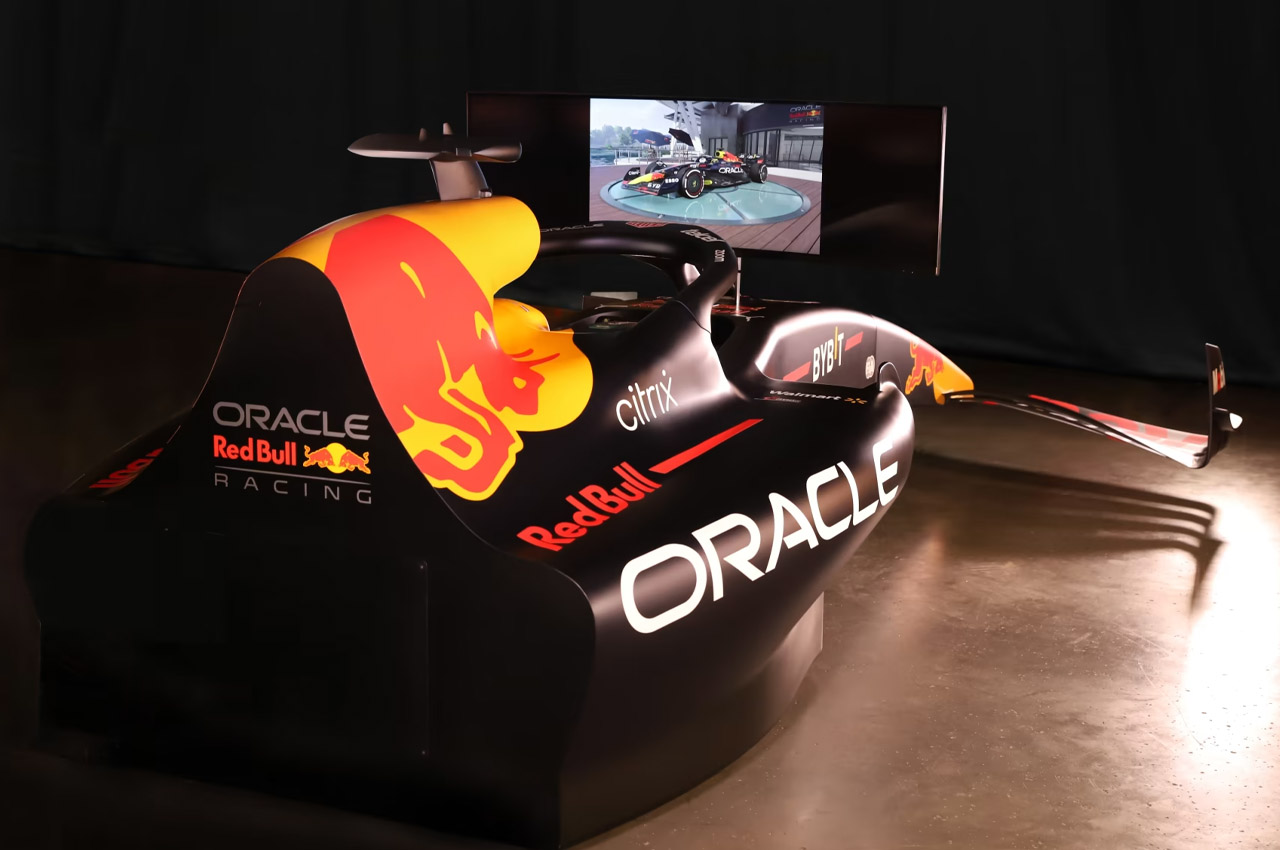 F1 Racing Simulator build from authentic Red Bull RB18 puts you right in  the action - Yanko Design