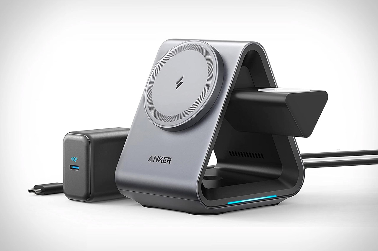 lippen conjunctie te ontvangen Anker's new 3-in-1 wireless charger is a useful desk accessory for Apple  fans - Yanko Design