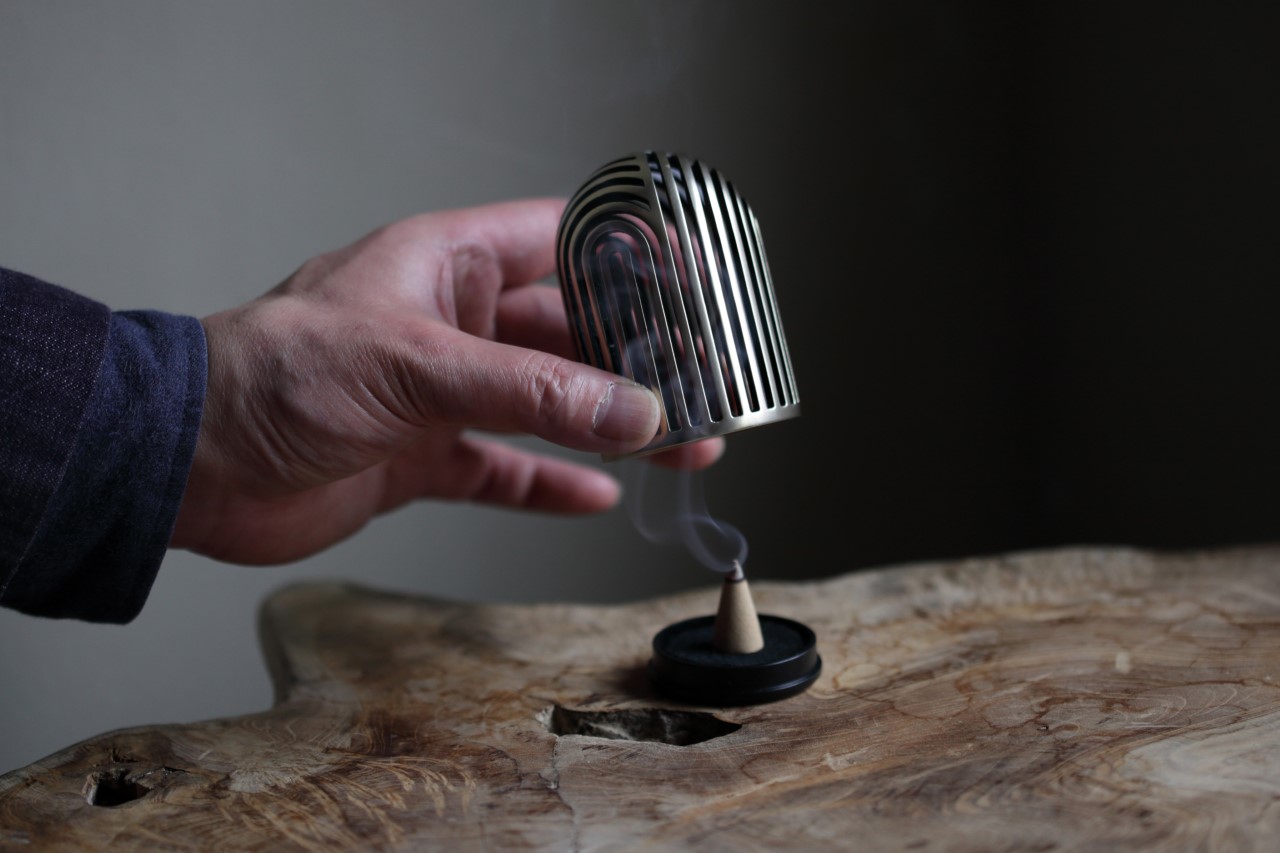 Zen-inspired incense cone ‘cage’ looks interesting even when not in use