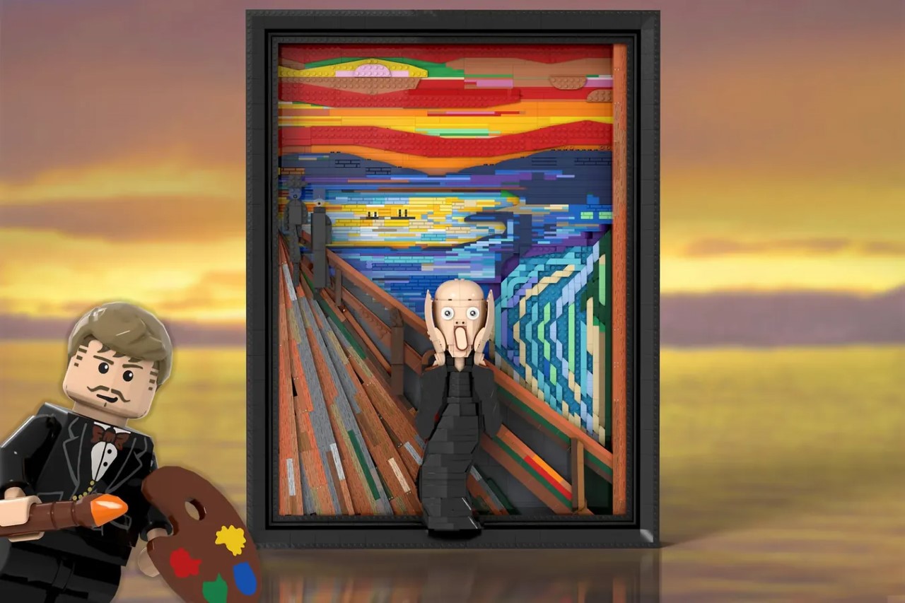 #LEGO version of ‘The Scream’, Edvard Munch’s iconic painting, looks more unsettling than the original