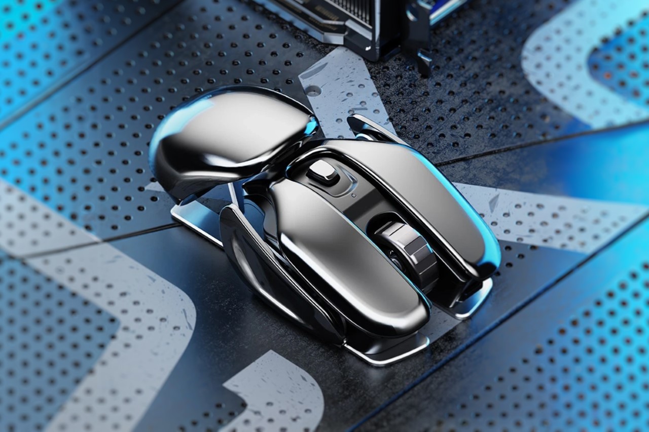#Biofuturistic wireless mouse was designed to perfectly complement your edgy gaming PC setup