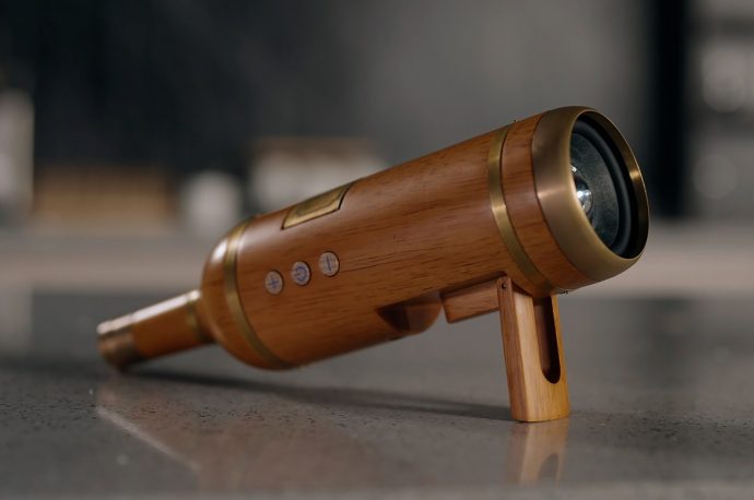 Meet the world’s first Bluetooth speaker shaped like a wine bottle, for the whimsical audiophile