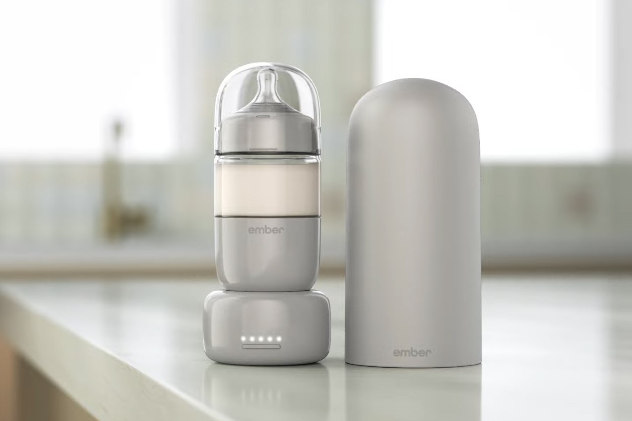 #Ember’s new self-warming baby bottle keeps milk or formula at a consistent temperature of 98.6°F