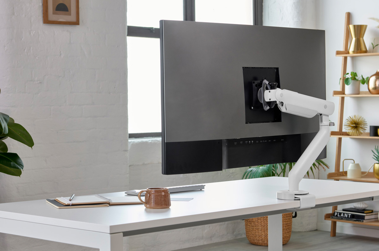 #This flexible high-load monitor arm can support a wide range of screens + provide the perfect ergonomic position
