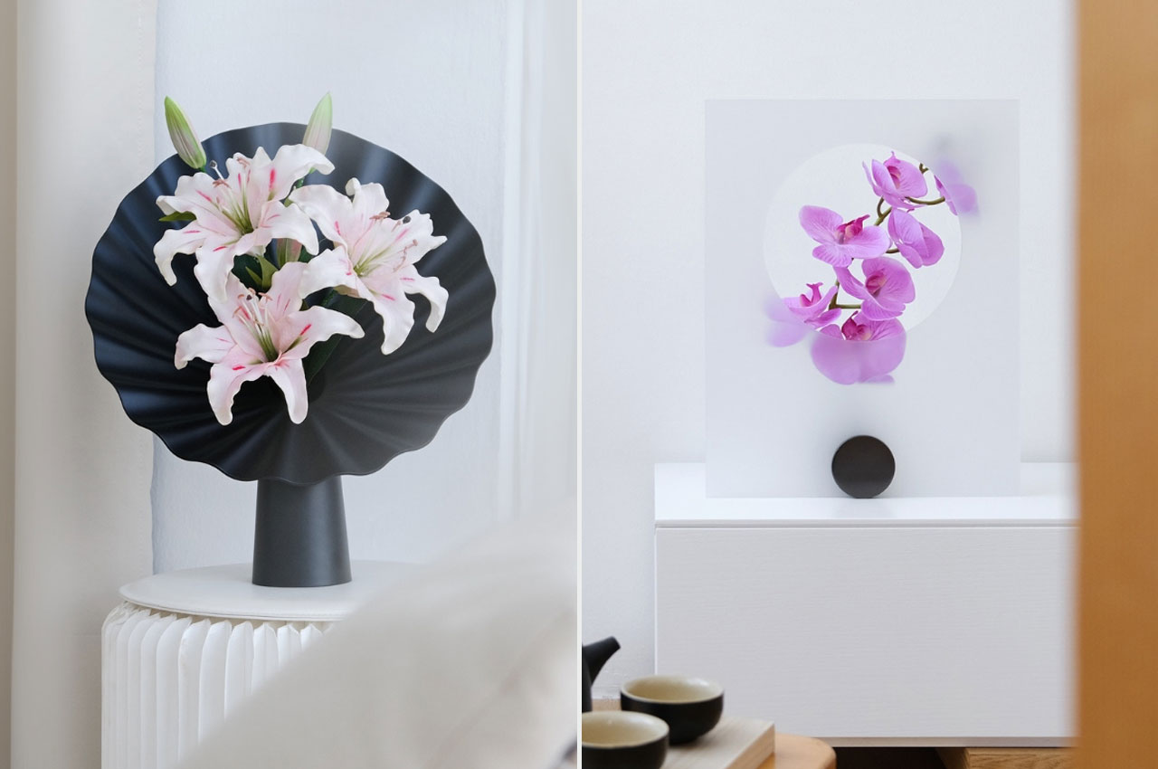 #Flower-inspired vases are designed to accentuate the beauty of the flora