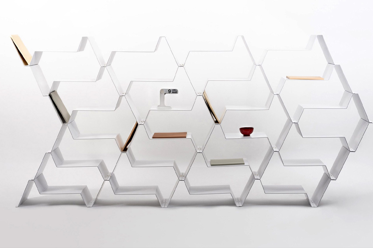 #This minimal multifunctional furniture design can be configured into a bookcase, base unit or room divider