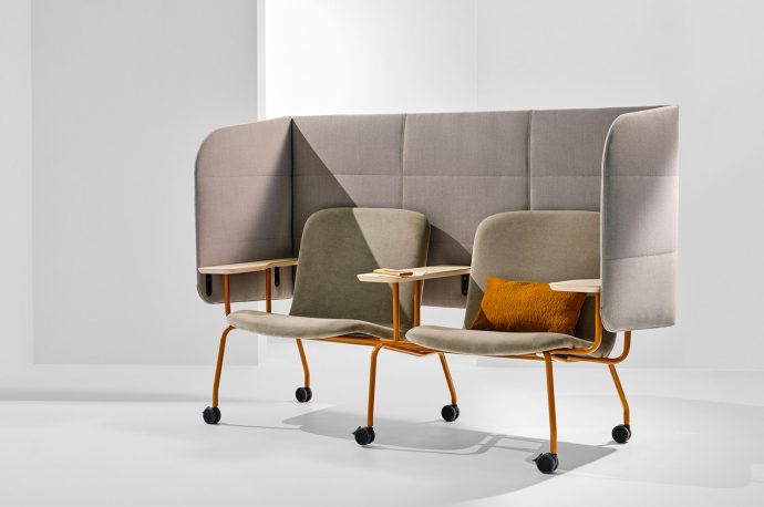 This mobile and flexible seating collection meets the furniture requirements of schools and offices