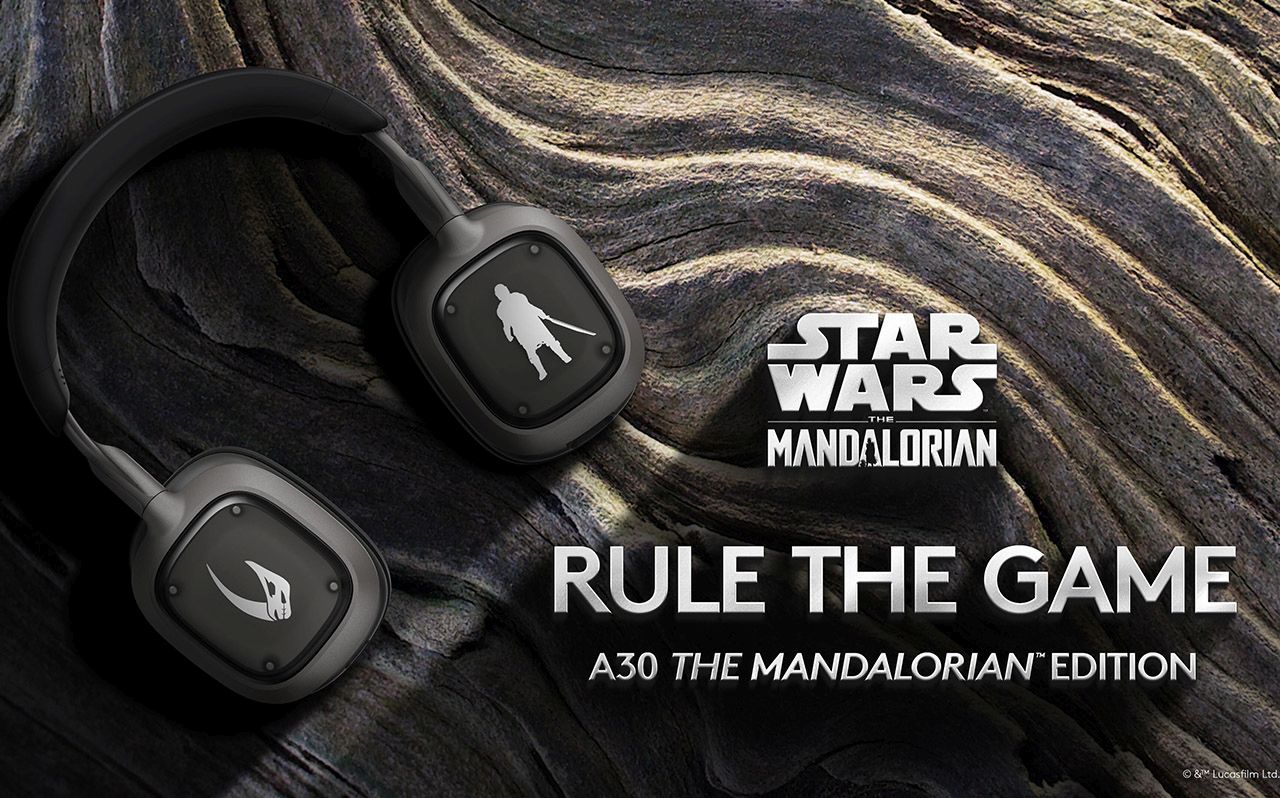 Mandalorian themed Logitech G A30 Wireless Gaming Headset for Star Wars fans