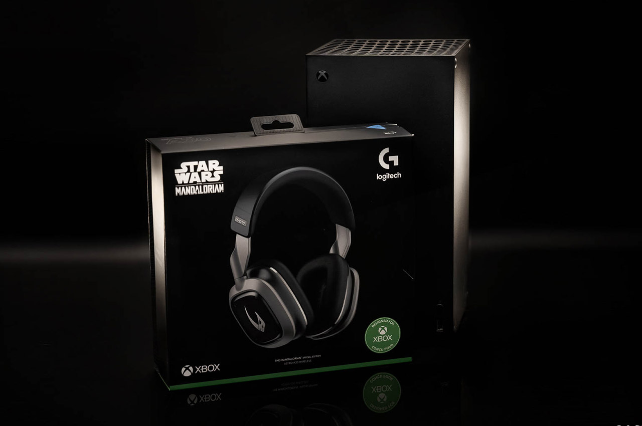 Mandalorian themed Logitech G A30 Wireless Gaming Headset for Star Wars fans