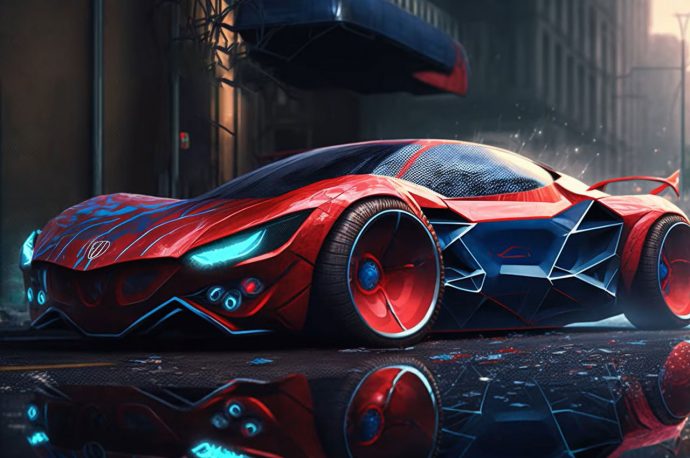 Marvel superheros and supervillains get their custom speedsters in this mystic AI-generated universe