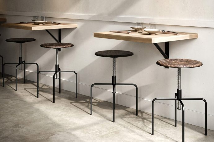 This rustic + flexible stool is made using the leftover grain from beer