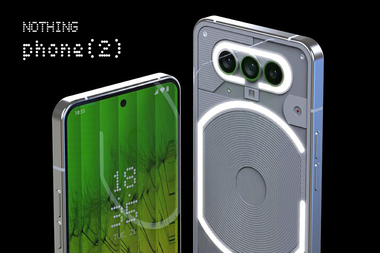 #Nothing Phone (2) concept renders show a new glyph interface centered around a 3-lens camera layout