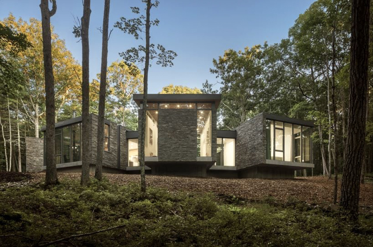 These four tranquil pavilions in upstate New York function as a meditative retreat