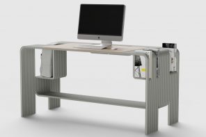 Pipeline desk concept puts an interesting literal spin on your workflow