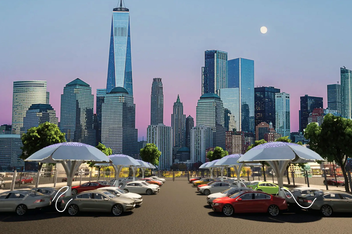 #These dome-shaped solar trees use AI to charge electric vehicles and combat the issue of EV charging