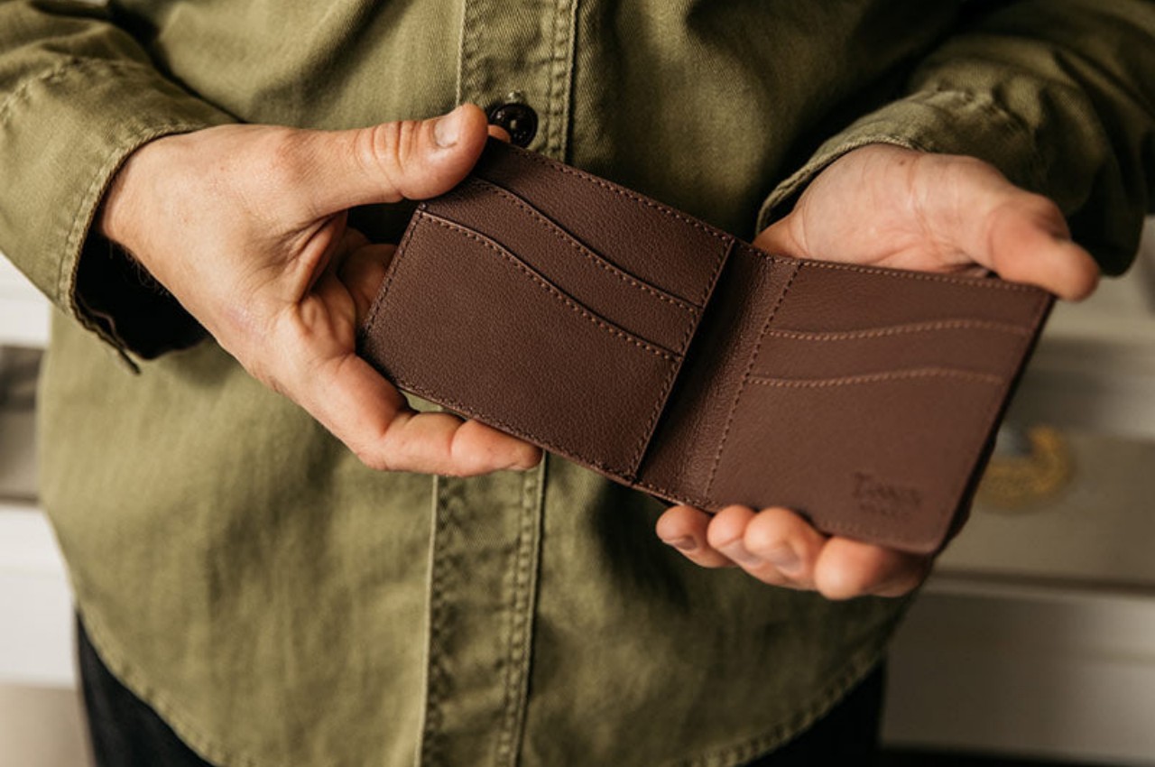 Tanner Goods recycled leather wallets make the old new again