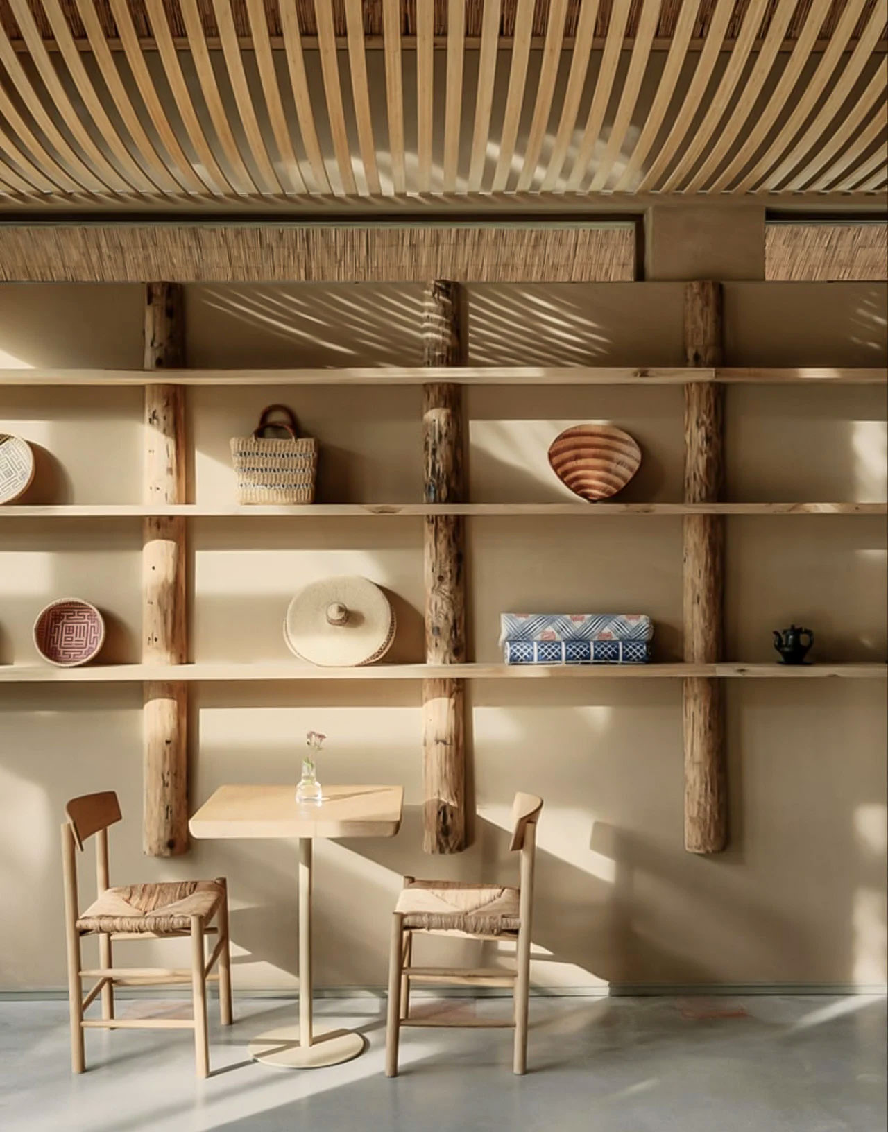 This quaint hostel in Shanghai was built using recycled red bricks, natural clay, and reed bundles