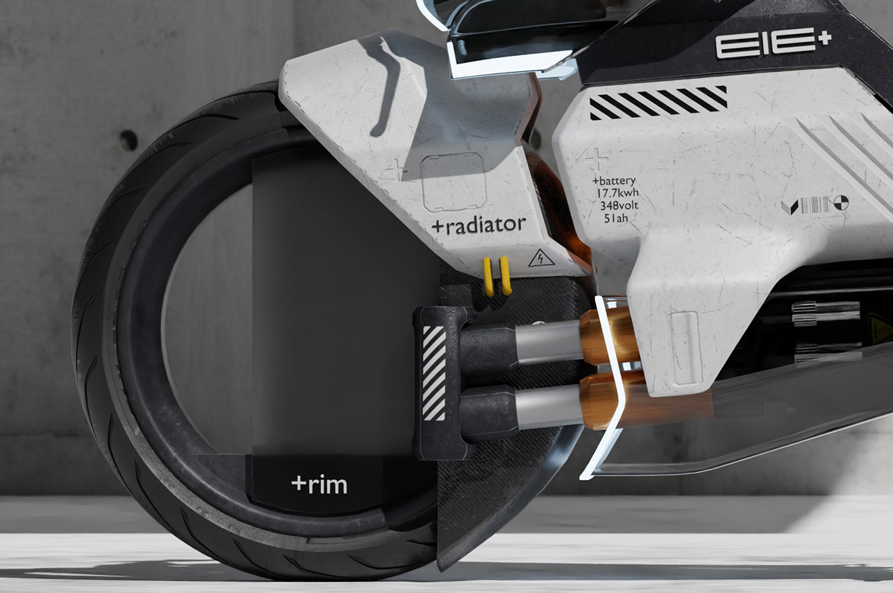 This shape-shifting electric bike for short riders gets translucent body frame to expose the innards