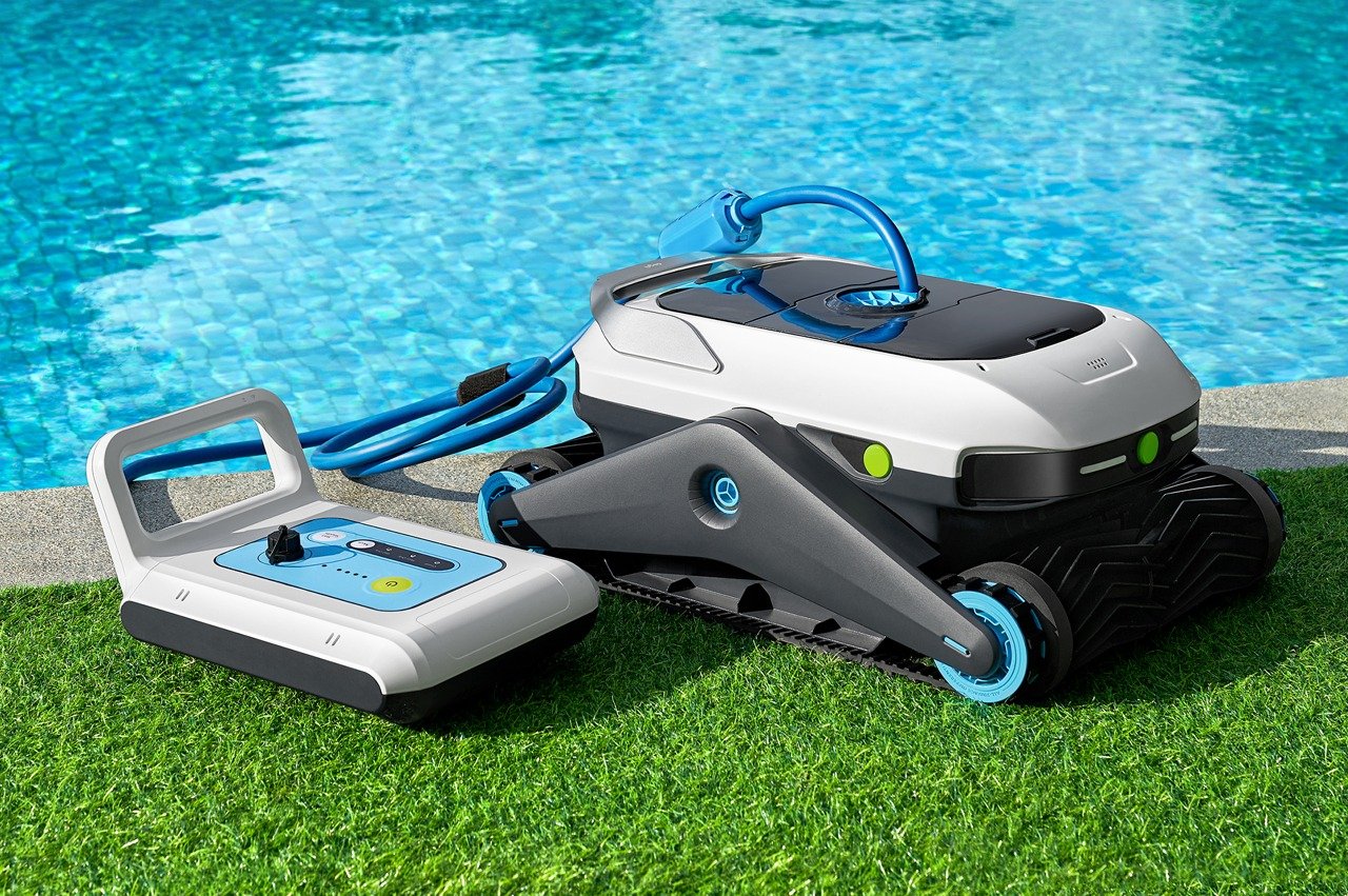 #This intelligent pool cleaner creates an ultrasonic map of your swimming pool and cleans its floor, walls, and stairs