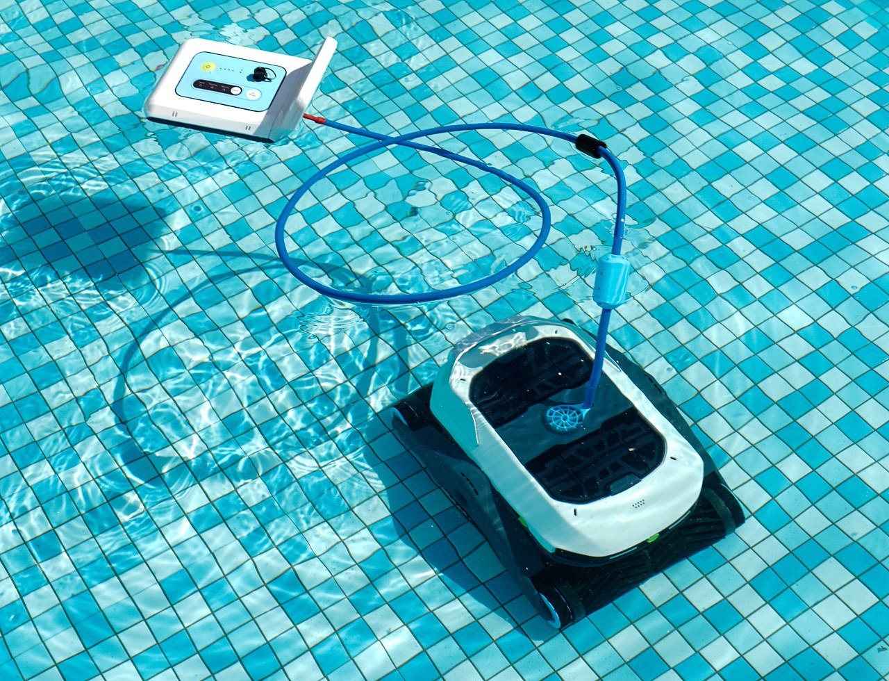 This intelligent pool cleaner creates an ultrasonic map of your swimming pool and cleans its floor, walls, and stairs