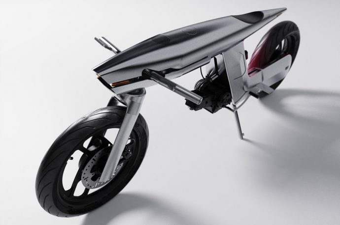 Unibody EVE Odyssey bike is crafted from space-grade aluminum used in NASA spacecrafts