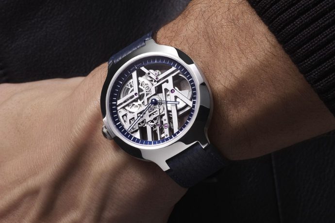 Louis Vuitton unveils the Voyager Skeleton limited-edition timepiece with a platinum body and $55,000 tag
