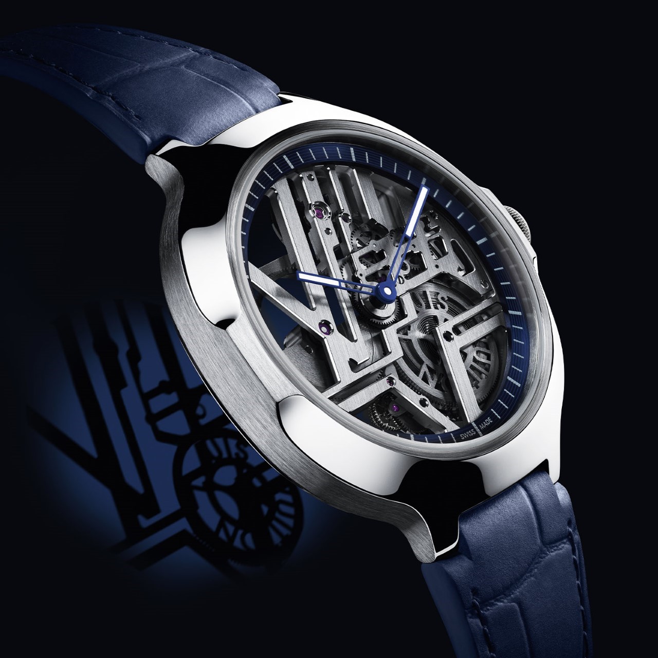 Louis Vuitton unveils the Voyager Skeleton limited-edition timepiece with a  platinum body and $55,000 tag - Yanko Design
