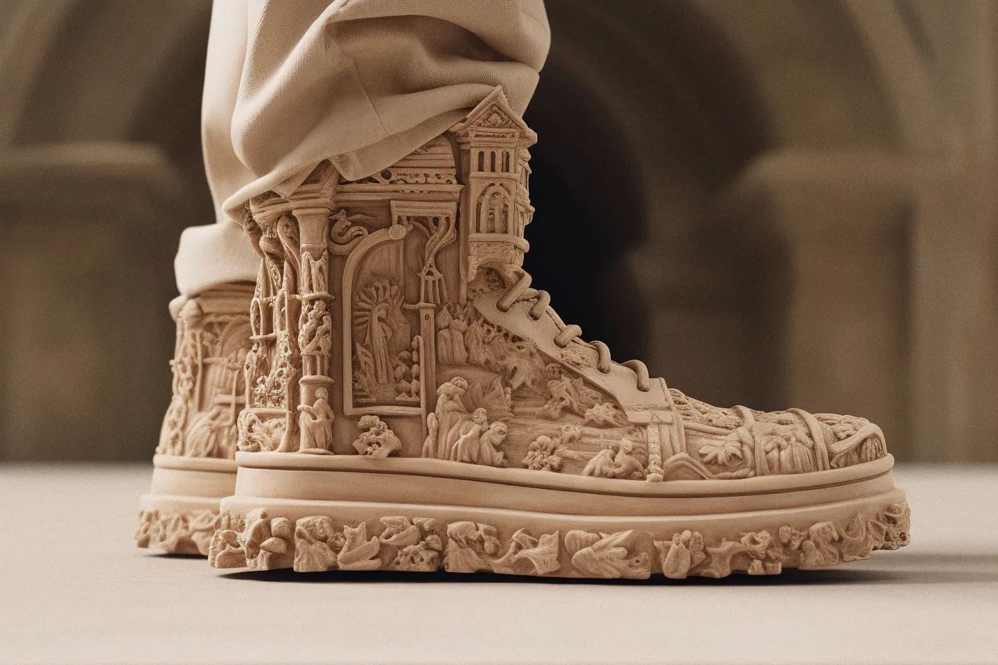 #AI imagines Renaissance Architecture as Footwear to create absolutely stunning new styles