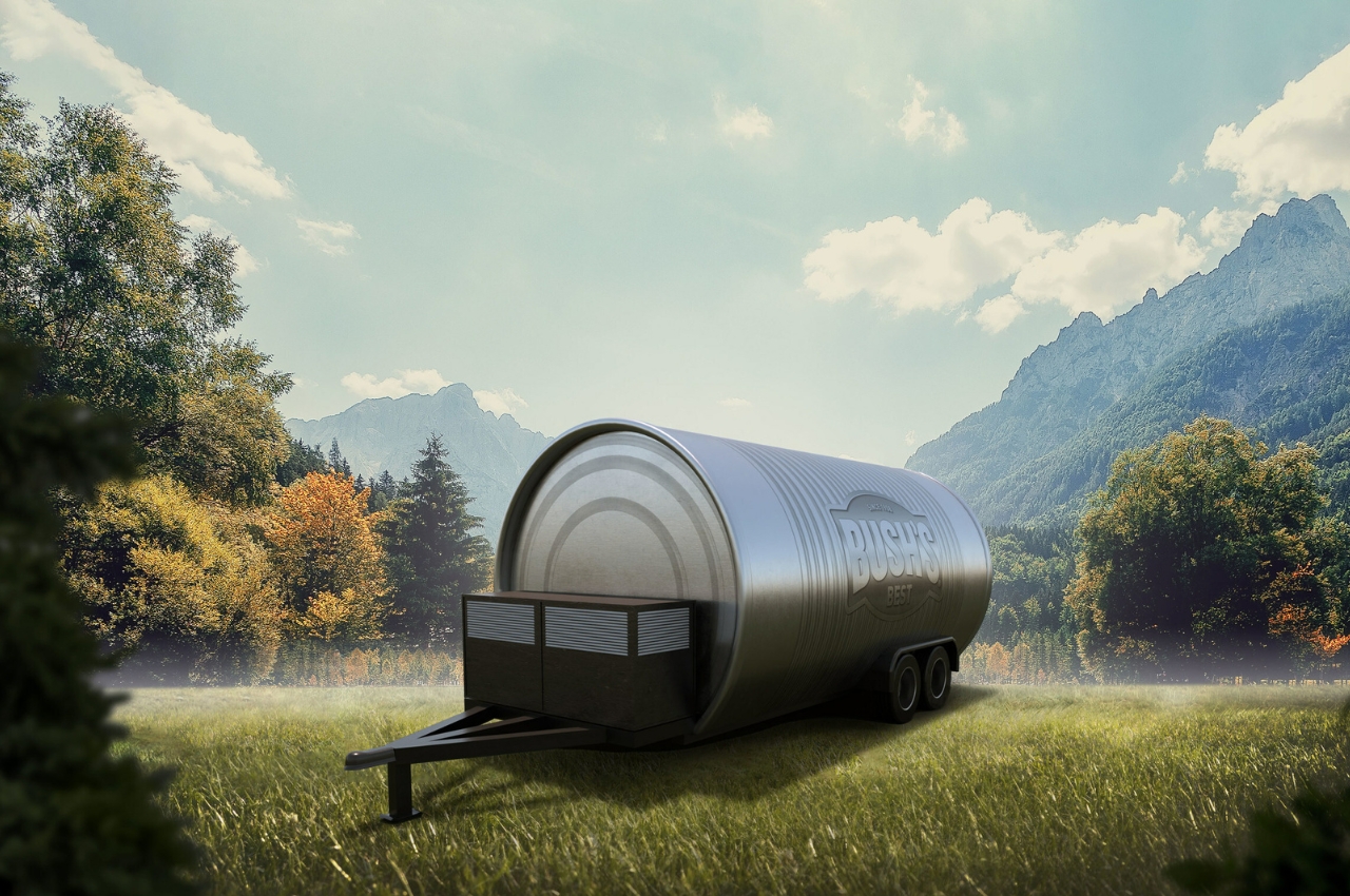 #This human-sized, can of beans shaped camper gives you a unique camping experience in national parks