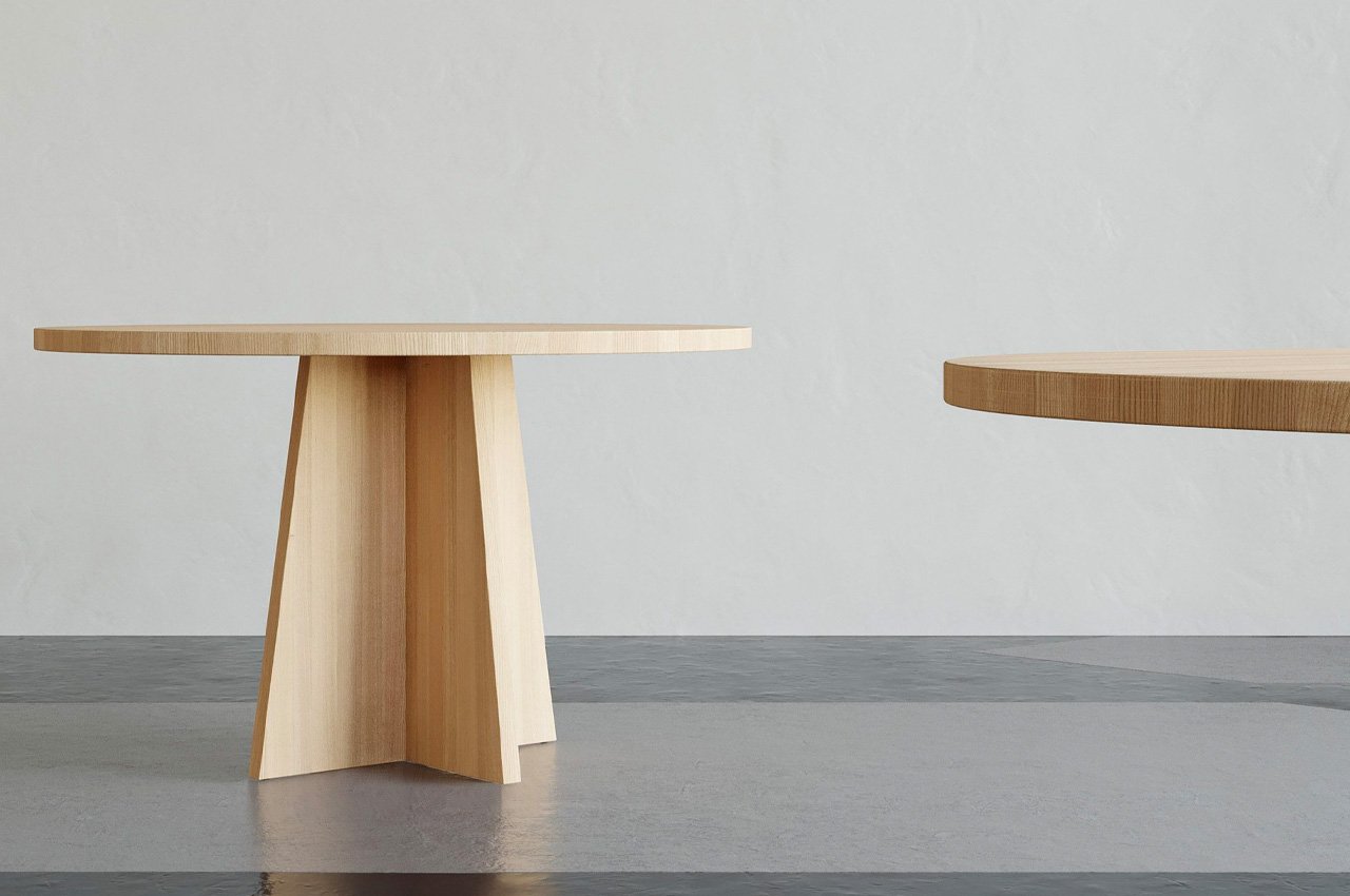 #This minimal + sustainable side table has a self-assembly design and a unique origin/inspiration story