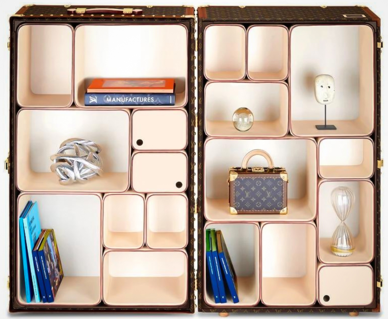 Marc Newson's Cabinet of Curiosities turns Louis Vuitton trunk into display  shelves - Yanko Design