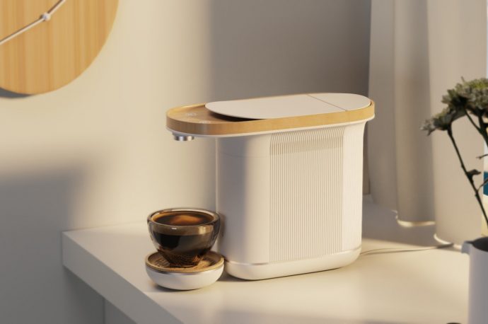 Capsule coffee machine concept adds a sense of warmth to your daily brew