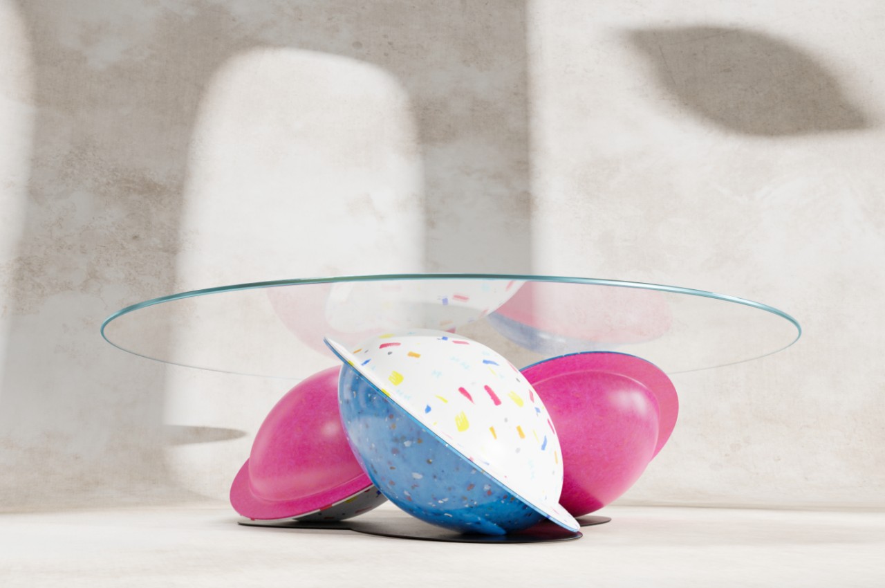 #Duffy London sustainable coffee table is inspired by candies and aliens