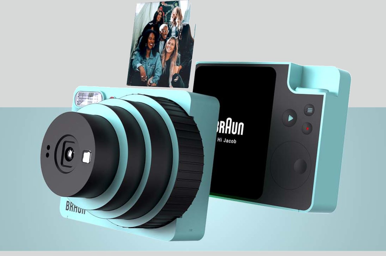#Instant camera concept adds Braun minimalism to a fun photography tool