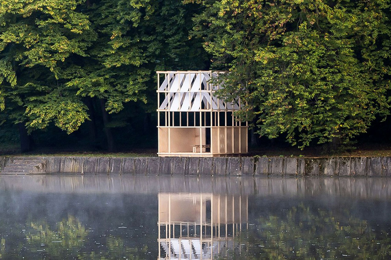 Japonský minimalistický pavilon čajovny nabízí odpočinek návštěvníkům Českého jezera – Yango Design