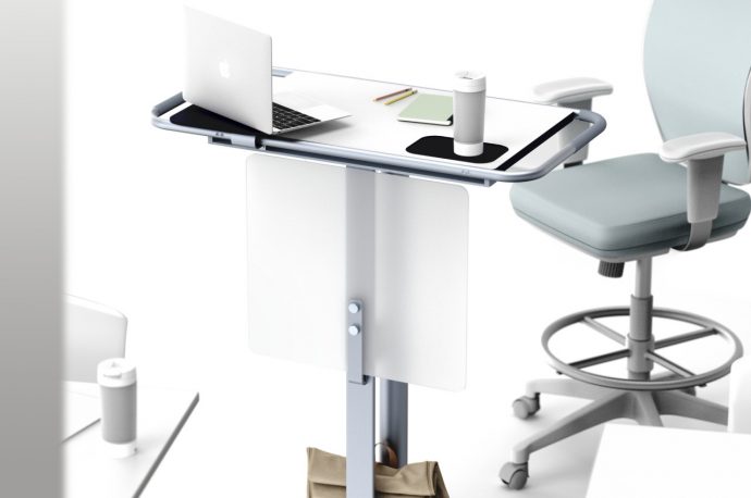 Multifunctional standing desk concept keeps you from overworking yourself