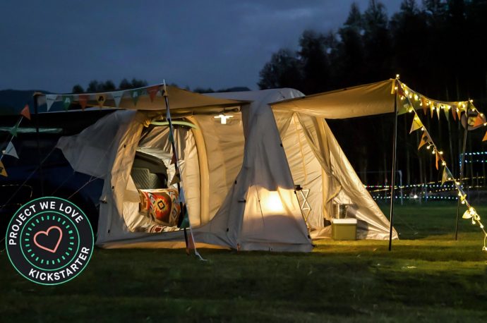 Taking your Tesla camping? This outdoor tent was designed to integrate right into your EV’s boot