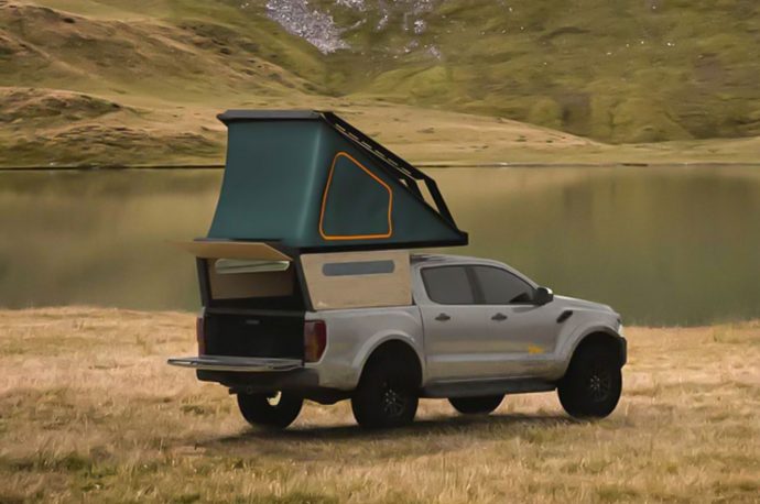 This German pop-up tent turns your pick-up truck into an all-season camper