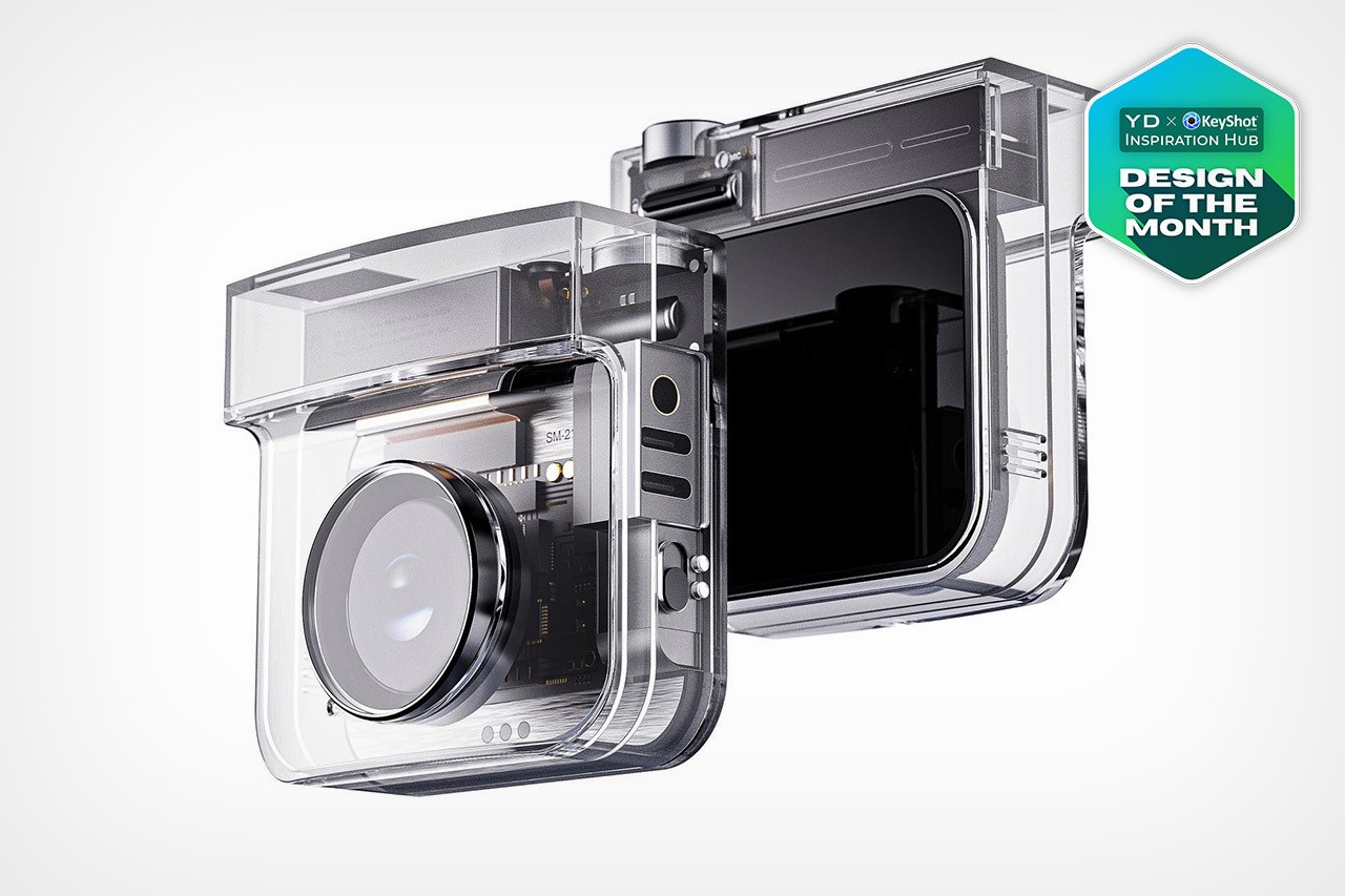 YD x KeyShot Inspiration Hub Design of the Month #1 – Samsung Action Camera Concept
