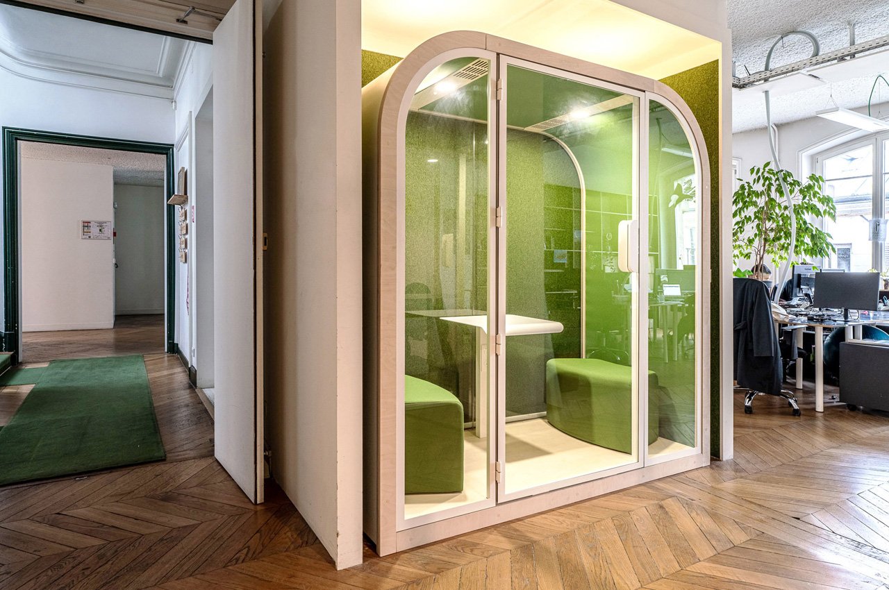 #Sleek + good looking acoustic pods are the future work booths of modern offices