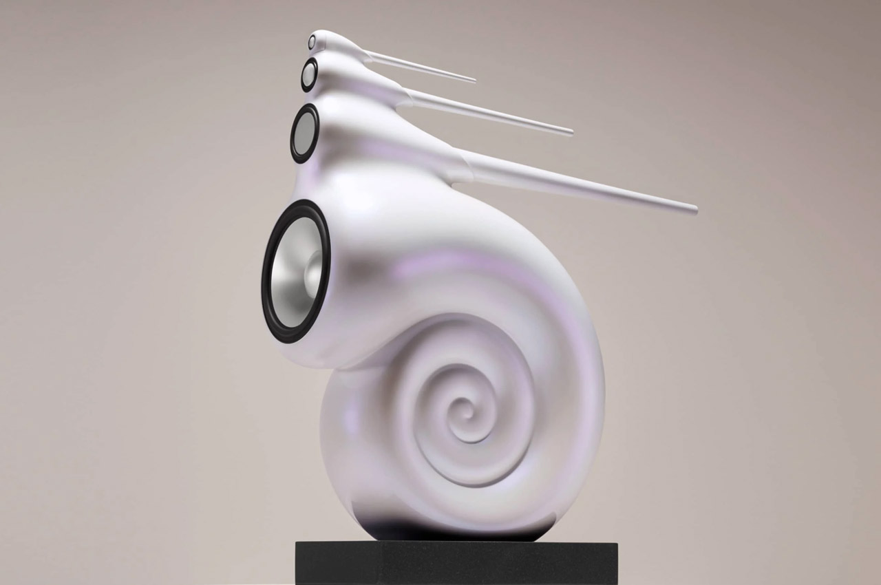 #Anniversary-edition Bowers & Wilkins Nautilus is a Pearl white finished masterpiece