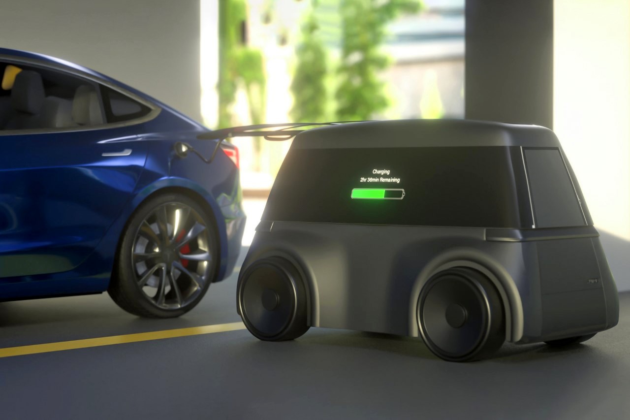 #The Future of Electric Vehicle Infrastructure? This Robot Charger Can Drive Up to Your EV and Charge It Anywhere
