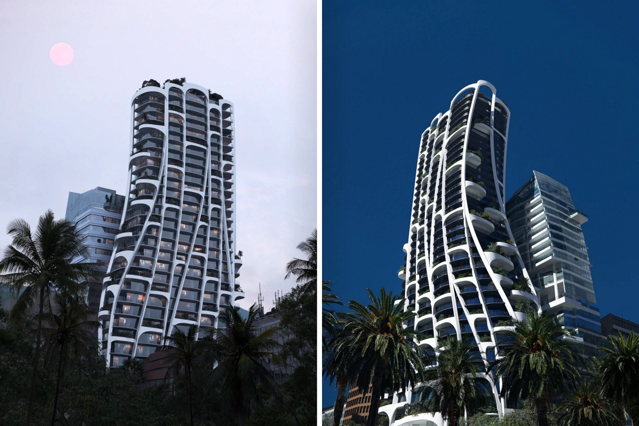 #Architects designed this curved skyscraper to ensure the nearby buildings get enough sunlight too