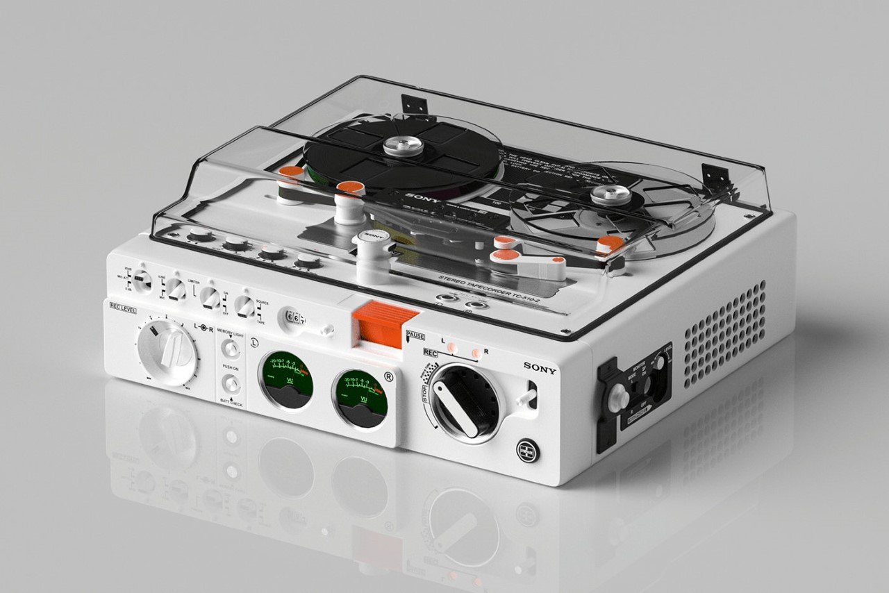 #Redesigned Sony TC-510-2 Tape Recorder sports a new funky design that audiophiles will love