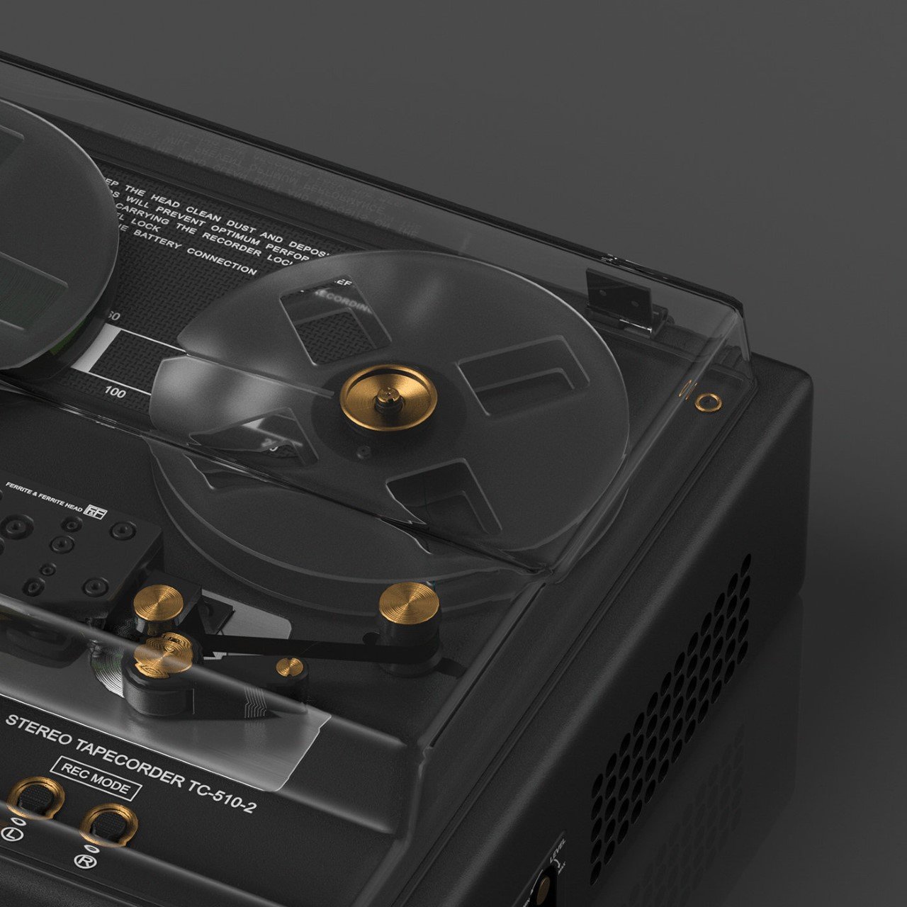 Redesigned Sony TC-510-2 Tape Recorder sports a new funky design that audiophiles will love