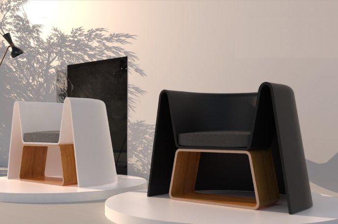 Conical chair gives you a majestic seat whether indoors or outdoors