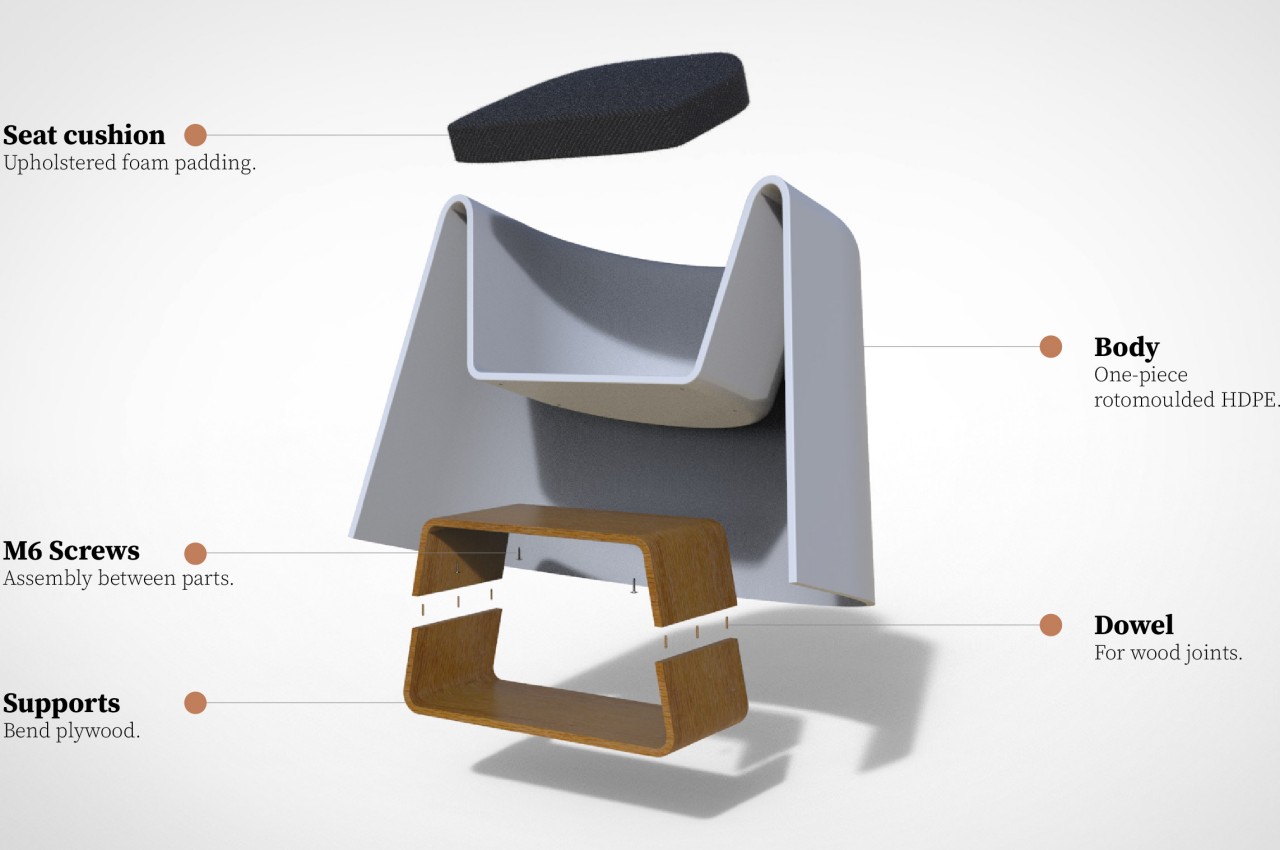 Conical chair gives you a majestic seat whether indoors or outdoors