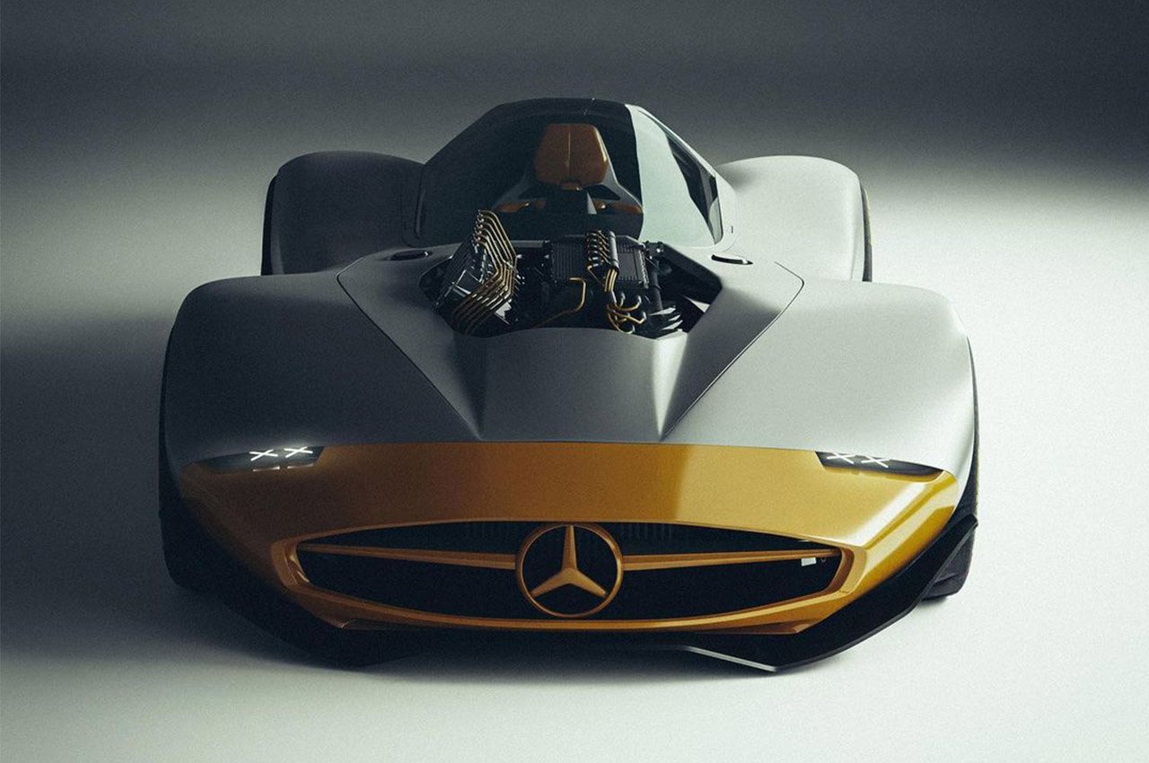 #Mercedes concept influenced by WW2 fighter planes missed out on wings – obviously!