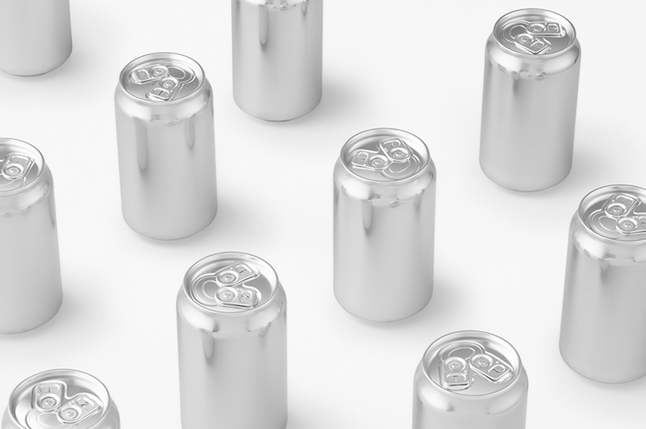 Nendo designs unique beer can with two angled pull tabs to create the perfect liquid-to-foam ratio